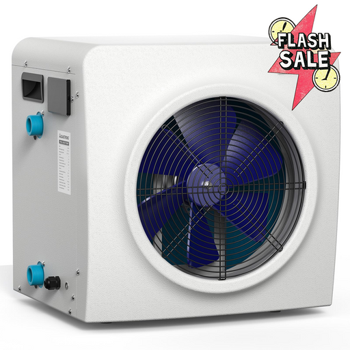 HEX018 18,000 BTU Heat Pump For 6,500 Gallons Pools 120V - Aquastrong