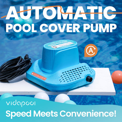 SUC50E 1/2 HP Pool Cover Pump Automatic On Off, 2169 GPH - Aquastrong