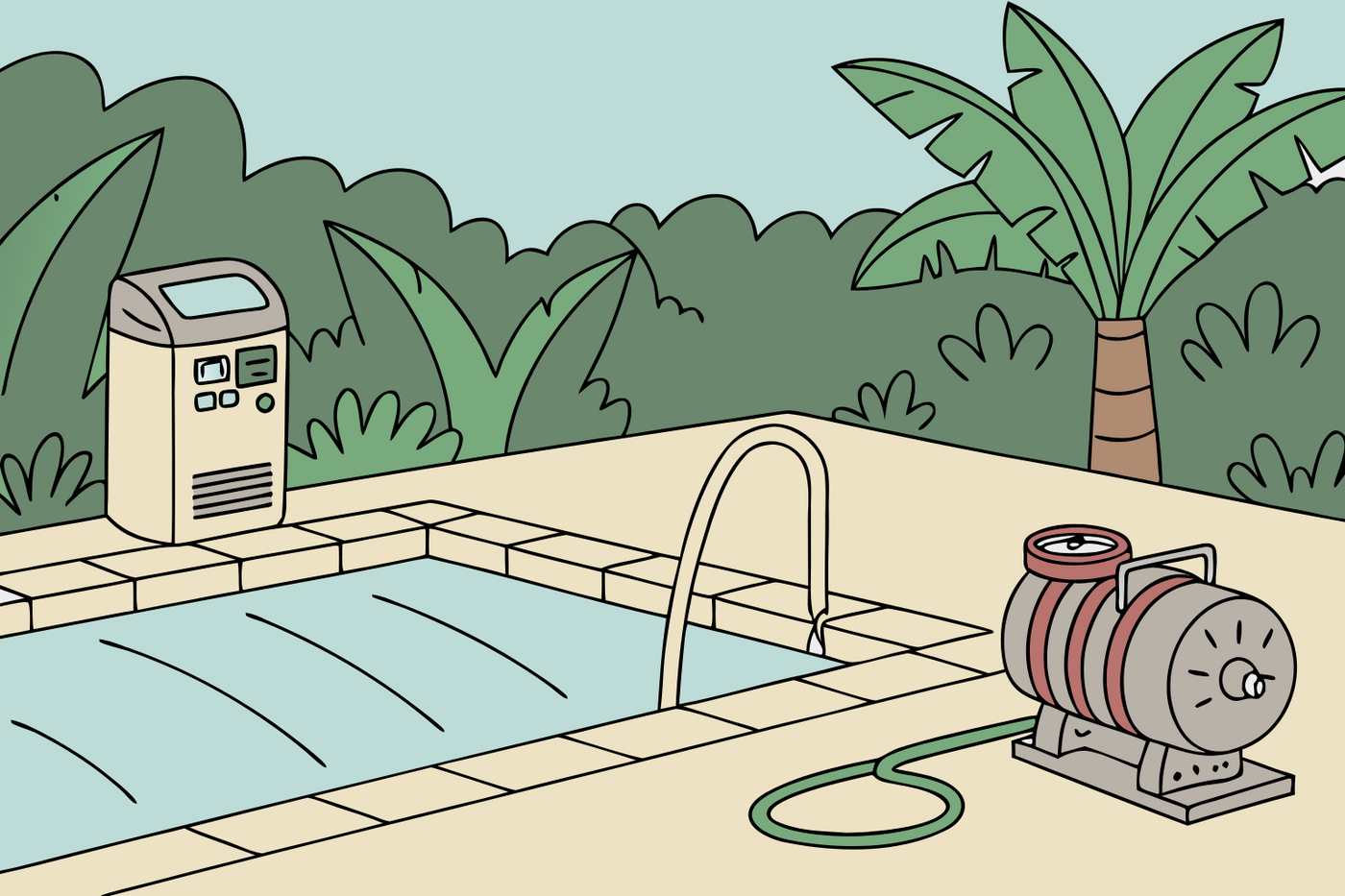 How to set up the controller for a variable speed pool pump?