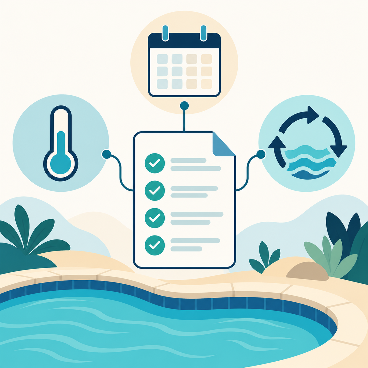 Illustration: A label-first planning framework connecting product directions, closing dates, temperature checks, and a circulation window.