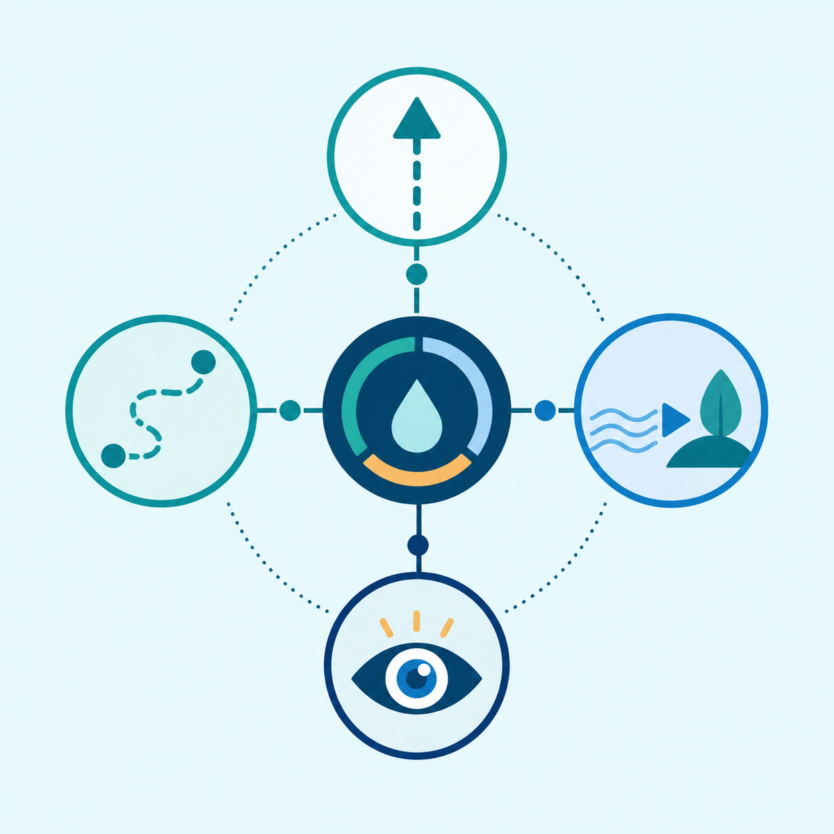 Illustration: A conceptual selection map for drainage lift, route, discharge destination, and supervision.