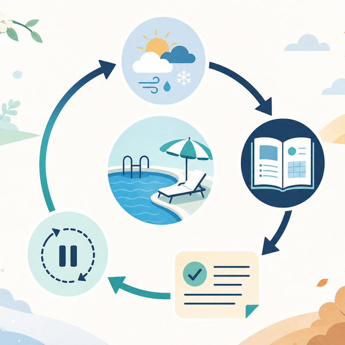 When to Run Your Pool Heat Pump: A Seasonal Checklist