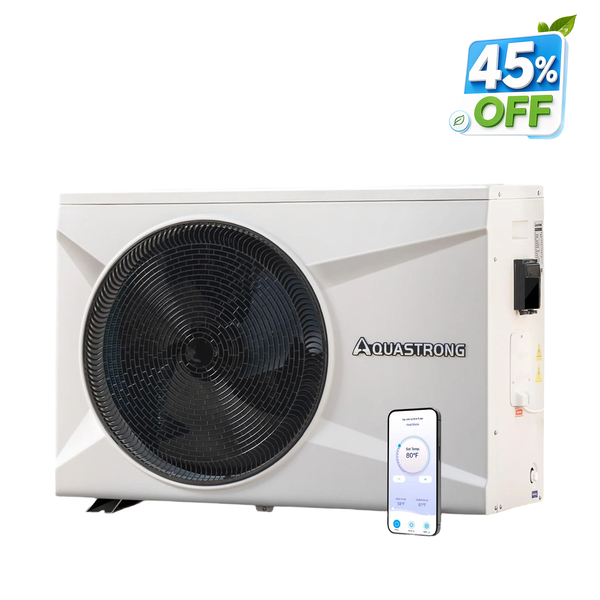 PRO Heat Pumps, Up to 100,000 BTU Inverter, for Pools up to 26,000 Gallons, 120V/220V
