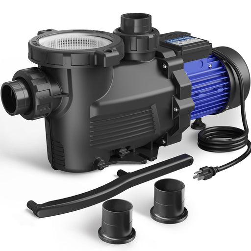 PSP100 1 HP 115V Pool Pump Single Speed, 6100 GPH - Aquastrong