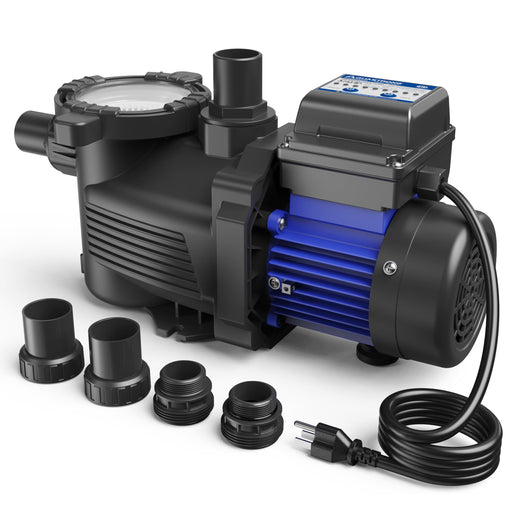 PSP066T-LV 3/4 HP 115V Pool Pump with Timer, 4332 GPH - Aquastrong