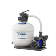 Sand Filter Pumps 115V 12in to 20in With Timer, 1/2 HP to 2 HP,  Max  8917GPH for Pools Up to 38000GAL, 6-Way Valve - Aquastrong