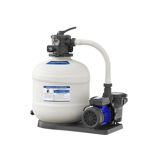 Sand Filter Pumps 115V 12in to 20in With Timer, 1/2 HP to 2 HP,  Max  8917GPH for Pools Up to 38000GAL, 6-Way Valve