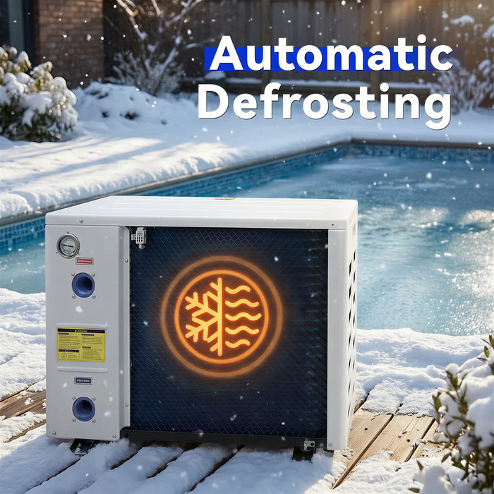 PRO Heat Pumps, Up to 100,000 BTU Inverter, for Pools up to 26,000 Gallons, 120V/220V - Aquastrong