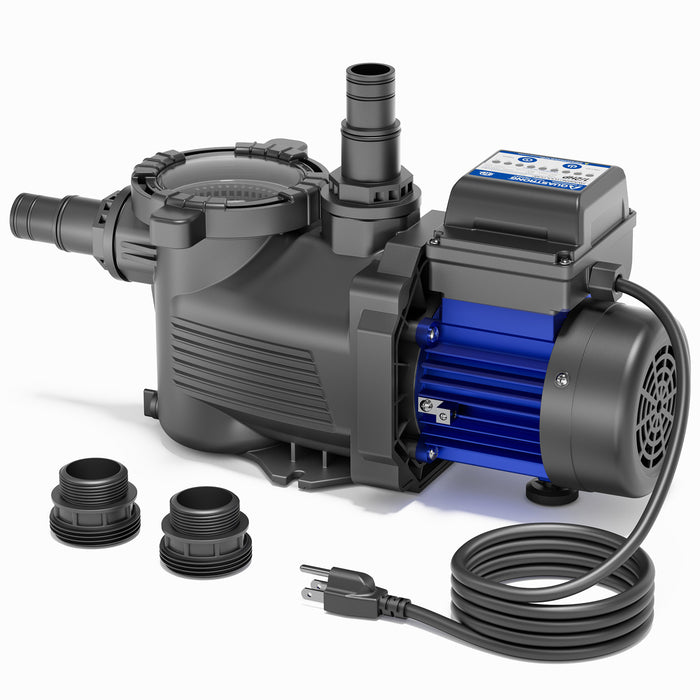 MINI Swimming Pool Pumps, 1/2 HP, 2/3 HP, 3/4 HP, 2500 GPH to 3800 GPH with Filter Basket