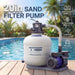 Sand Filter Pumps 115V 12in to 20in With Timer, 1/2 HP to 2 HP,  Max  8917GPH for Pools Up to 38000GAL, 6-Way Valve - Aquastrong