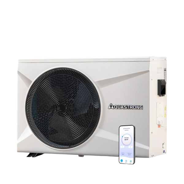 HEX100 100,000 BTU Heat Pump For 26,000 Gallons Pools 220V