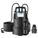 PCP025-BLS 1/2 HP 115V Automatic Sump Pump, 2450 GPH 19ft Cord - Aquastrong