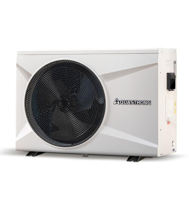 AQUASTRONG Swimming Pool Heat Pumps,  35,000 BTU & 75,000 BTU Inverter, 9,000 Gallons & 21,000 Gallons, Electric Pool Heater for Above Ground and Inground Pool, WiFi Capable Timer, Heating and Cooling Pool Heater 115V - Aquastrong