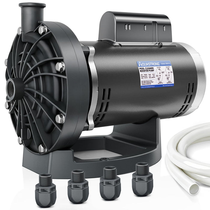 PBP075 Booster Pump 3/4 HP 115V & 230V IPX4 Waterproof Compatible for Pressure-Side Pool Cleaners Vac-Sweep 280,380,3900