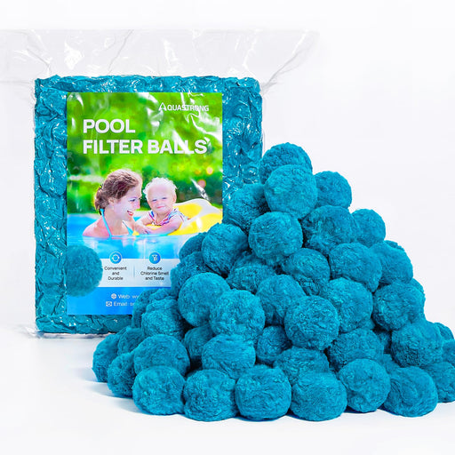 AQUASTRONG Pool Filter Balls for Sand Filters, Replaces 150 lbs Pool Filter Sand, Pool Filter Media Balls for Swimming Pools - Aquastrong