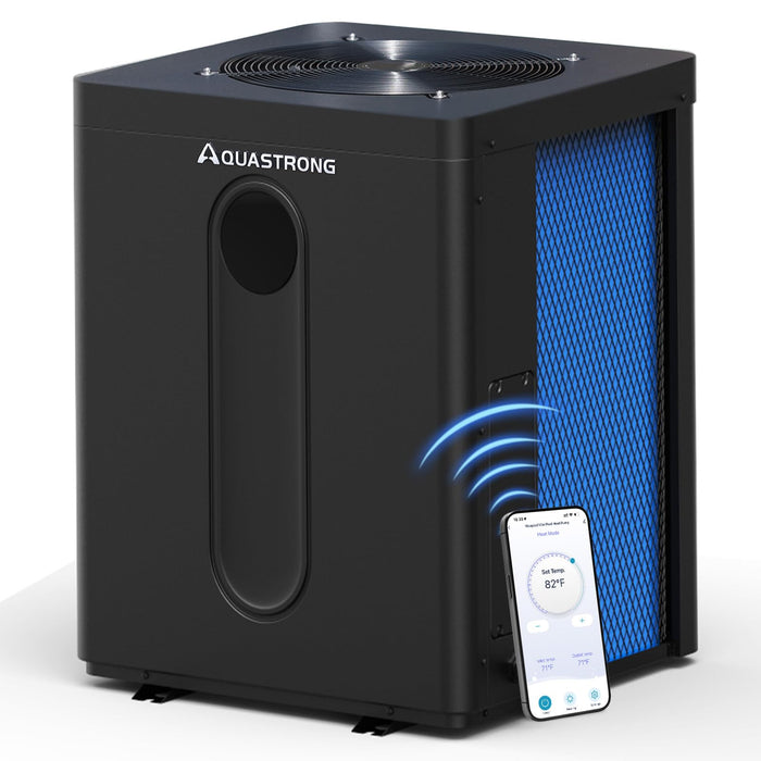 HEX110TOP 110,000 BTU Top Discharge Heat Pump For 32,000 Gallons Pools 220V - Aquastrong