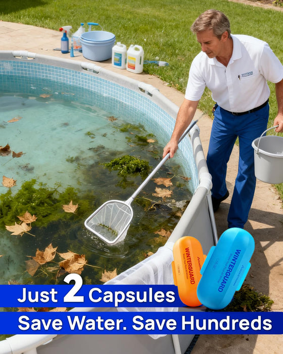 Winter Pool Closing Kit - 3 in 1 Winterizing Care for 30,000 Gallons Above Ground & Inground Pools