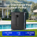 HEX110TOP 110,000 BTU Top Discharge Heat Pump For 32,000 Gallons Pools 220V - Aquastrong