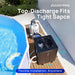 HEX035TOP 39,000 BTU Top Discharge Heat Pump For 9000 Gallons Pools 115V - Aquastrong