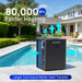 HEX075TOP 80,000 BTU Top Discharge Heat Pump For 21,000 Gallons Pools 220V - Aquastrong