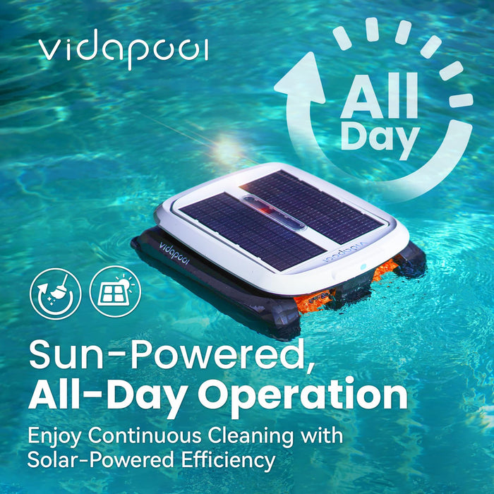 VRPC01 Solar Powered Automatic Robotic Pool Skimmer Cleaner - Aquastrong