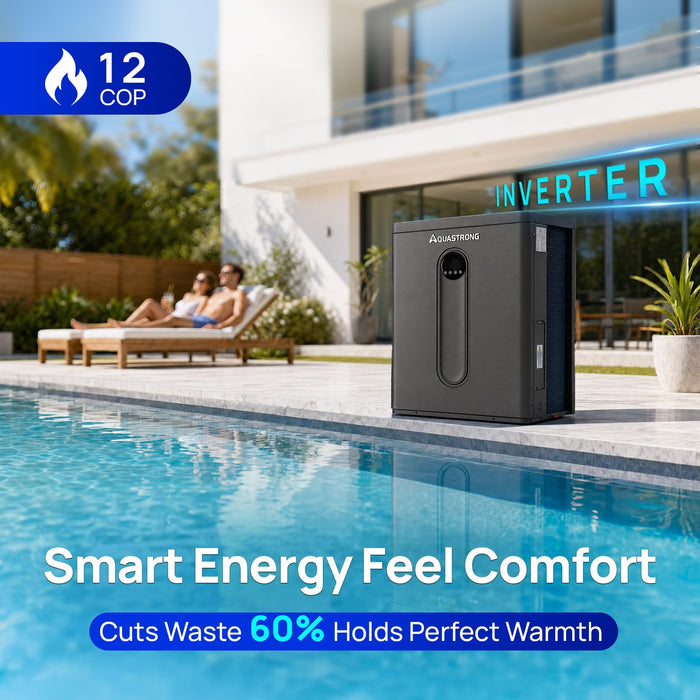 HEX140TOP 140,000 BTU Top Discharge Heat Pump For 42,000 Gallons Pools 220V