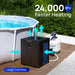 HEX022TOP 24,000 BTU Top Discharge Heat Pump For 7000 Gallons Pools 115V - Aquastrong