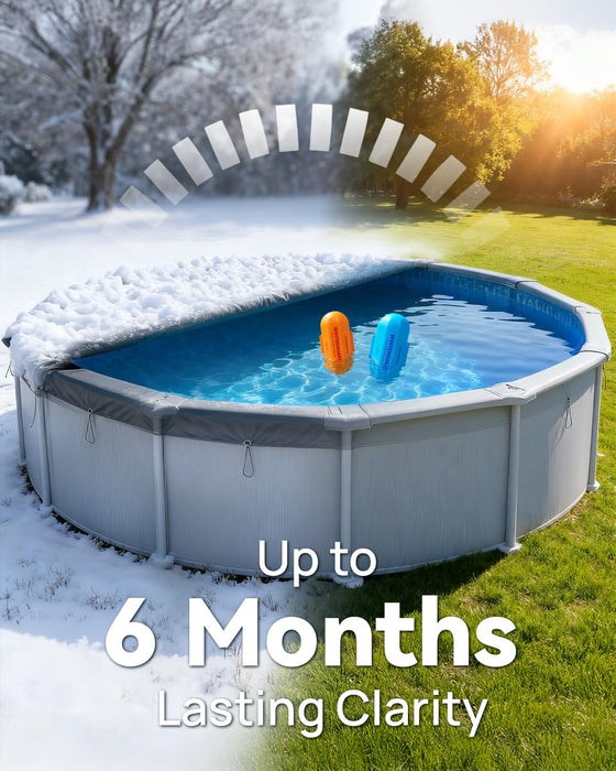 Winter Pool Closing Kit - 3 in 1 Winterizing Care for 30,000 Gallons Above Ground & Inground Pools