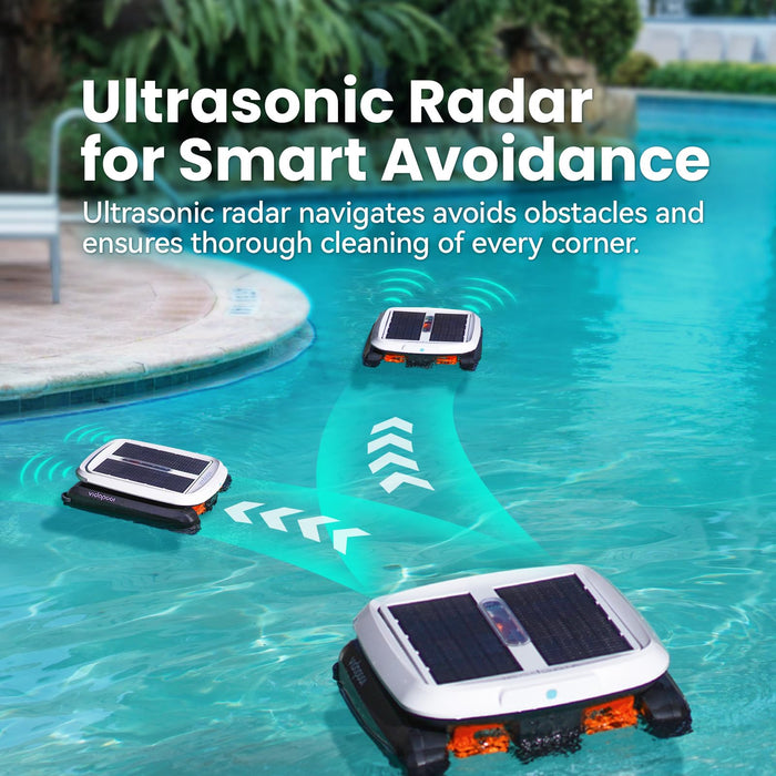 VRPC01 Solar Powered Automatic Robotic Pool Skimmer Cleaner - Aquastrong