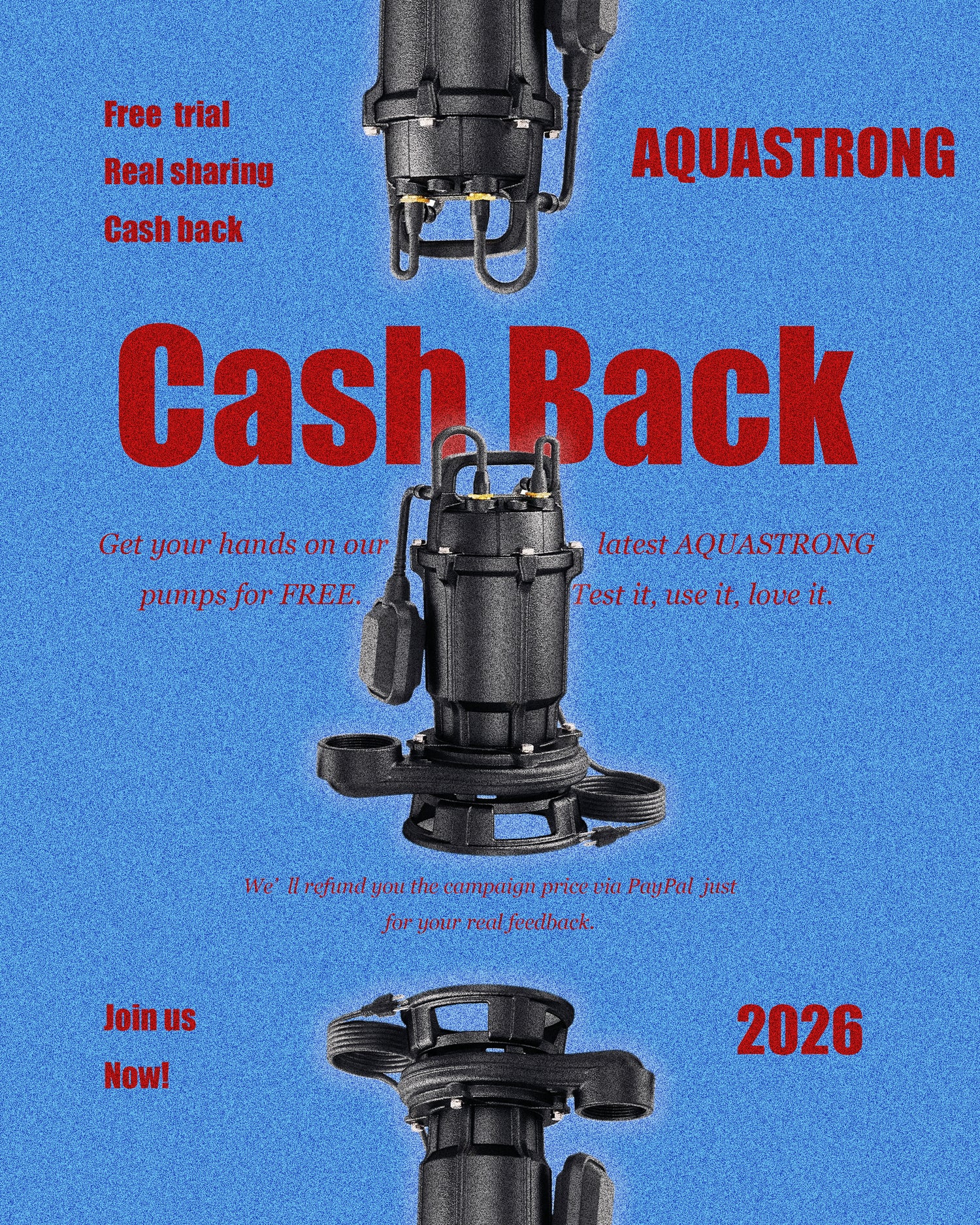 Apply now to be an AQUASTRONG Tester!