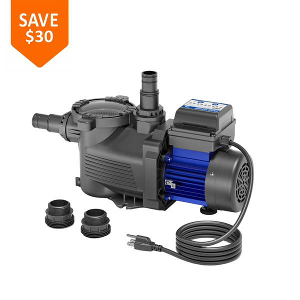 MINI Swimming Pool Pumps, 1/2 HP, 2/3 HP, 3/4 HP, 2500 GPH to 3800 GPH with Filter Basket