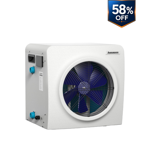 MINI Heat Pumps, Up to 18,000 BTU Inverter, for Pools up to 6,500 Gallons, 115V - Aquastrong